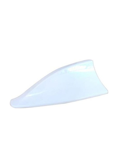 Zendar Oto Anten Jaws Balık Sırtı Yapıştırma Süs Tepe Anteni 17cm Beyaz Yes-056 B