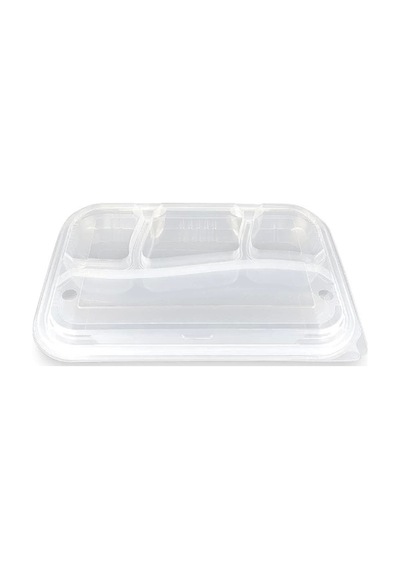 4 Bölmeli Kapaklı Kebap Kabı 75 Adet 98051236