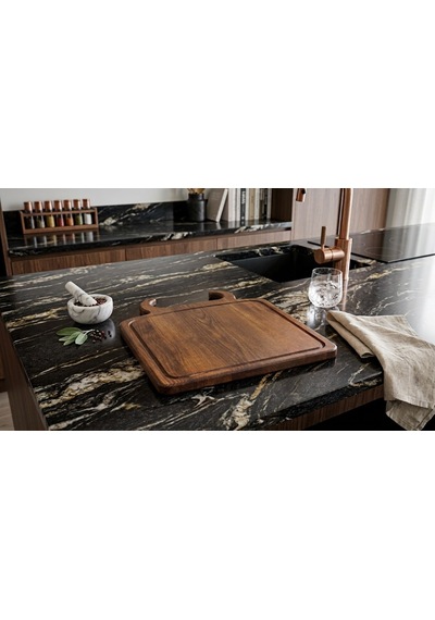 Fam Wood Art %100 Doğal Çam Steak Tahtası Hamburger Tabağı Kahverengi