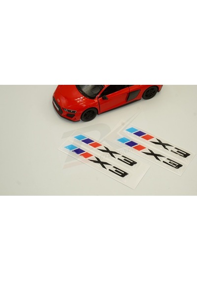 Bmw X3 Logo 3M 3D Damla Silikon Torpido Bagaj Çamurluk Logo Amble