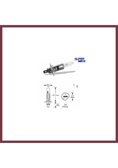 Storeşahin Super Light H1 Halojen Far Ampülü 12 Volt 60-55 Watt Shn0720