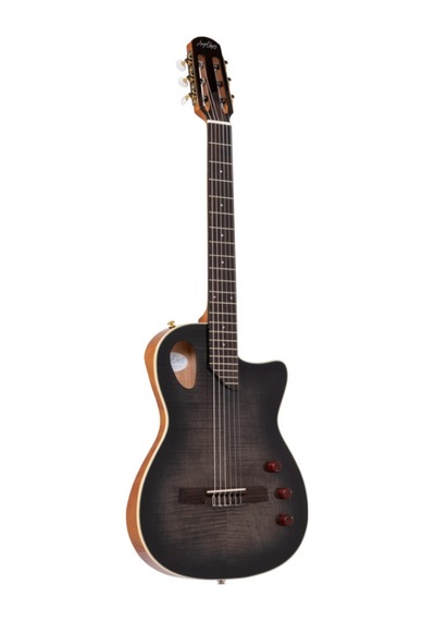 Angel Lopez Sherry Ce Bk Hibrit Elektro Klasik Gitar Siyah