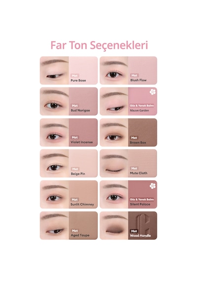 Hafif Dokulu Yoğun Renklere Sahip Göz Farı Paleti Clıo Pro Eye Palette Air 20 Maehwa Ribbon