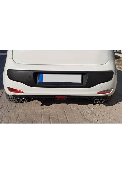 Fiat Bravo Uyumlu Body Kit Difüzör 4 Çıkış Siyah Yuvarlak