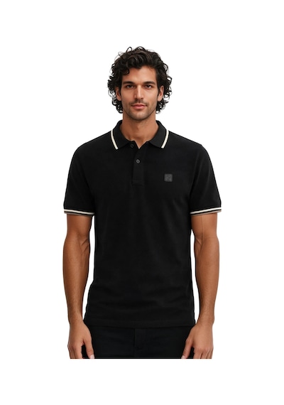 Arma Ar-ma Erkek Polo Yaka Tişört Baskisiz Basic Örme Kumaş Regular Fit %100 Pamuk 30/1 Çift Toplama Penye Pike Y31374356802 Siyah-s1