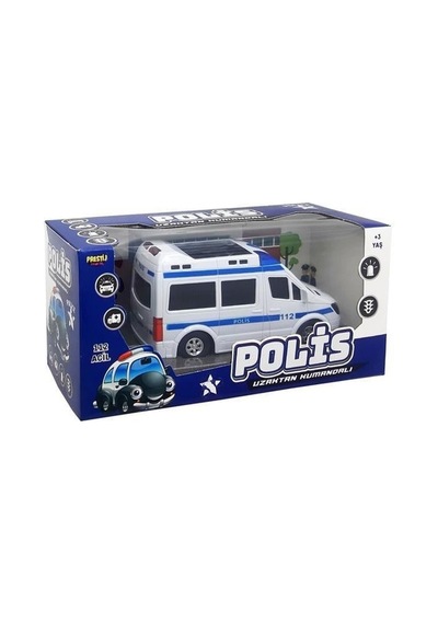 20x8x13 Cm Kumandalı Full Fonksiyon Polis Arabası 0138