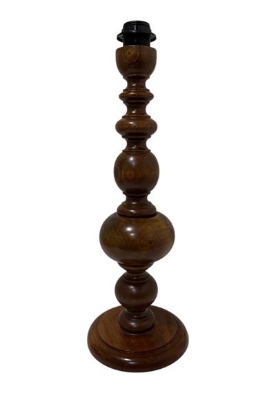 Ahşap Jumbo Boy Klasik Model Abajur Ayağı Dekoratif Gövde 3 Farklı Renk 50x18cm