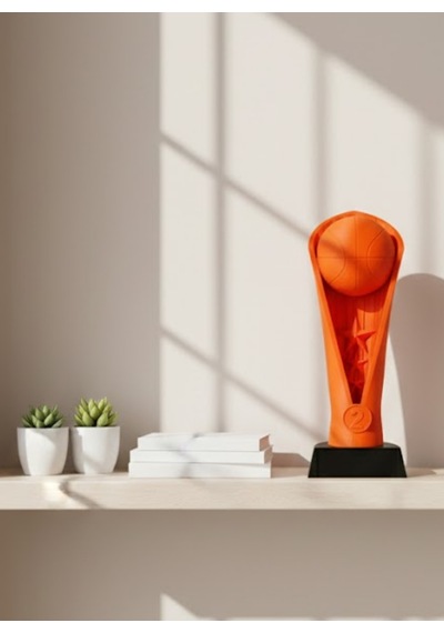 23cm Turuncu Basketbol Kupa Biblo Modern Ödül Dekor Ürünü