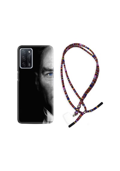 Oppo A55 Kılıf Rasta Boyun Askılı Atatürk Portre 3 1331