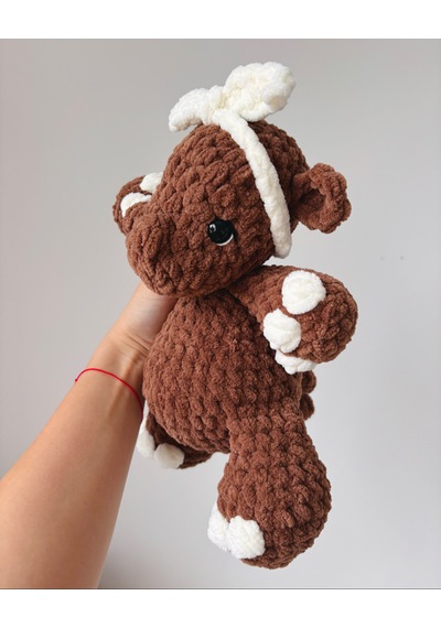Pebble The Hippo Peluş Oyuncak Kahverengi