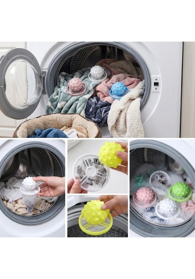 Mucit Home Çamaşır Makinesi Tüy Toplayıcı Filtre Yıkanabilir Saç Ve Tiftik Yakalama Aparatı Beyaz