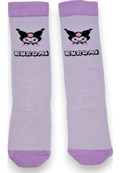 Seabubbles Kuromi Kız Çocuk Dizaltı Çorap Lila