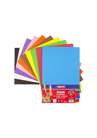 Bigpoint Yapışkanlı Eva 20x30cm Karışık 10 Renk