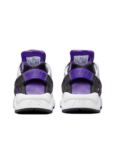 Nike Air Huarache Sneaker Unisex Gerçek Deri Tekstil Günlük Spor Ayakkabı Beyaz Mor Beyaz