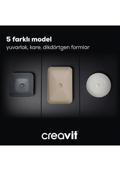 Creavit Ultra Dikdörtgen Çanak Lavabo 60 Cm Beyaz Ul060-00cb00e-0000