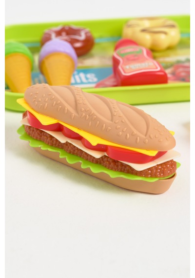 Sandviç Dükkanı - Birleştirilebilir Sandwich, Patates Kızartması & Ketçap, Dondurma, Donut, İçecek 01