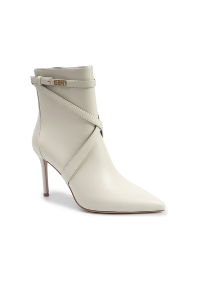 Nine West Justel 5pr Kırık Beyaz Kadın Topuklu Bot 000000000102012349 Beyaz