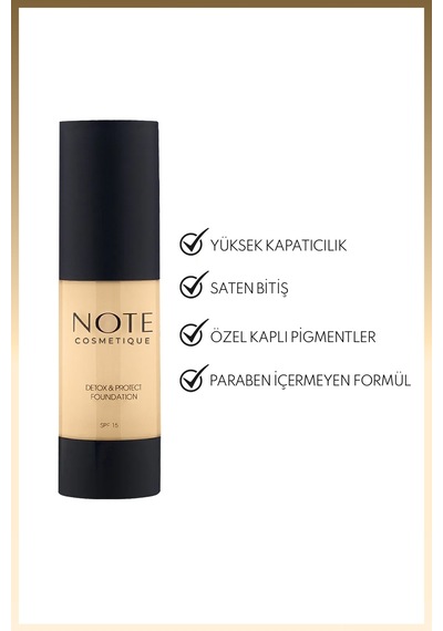 Detox Protect Canlandırıcı Fondöten - 01 Beige Diğer