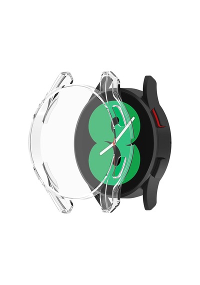 Samsung Galaxy Watch 5 44mm İçin Kılıf 360 Full Round Soft Silicone Şeffaf Galaxy Watch 5 44mm İle Uyumlu Kılıf - Şeffaf Çok Renkli