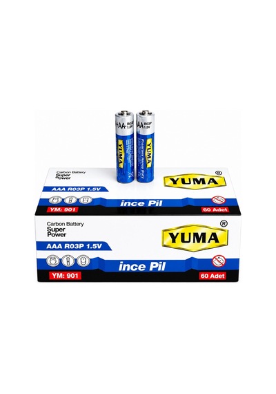 Aaa R03p 1.5v Carbon Super Power 60 Lı Paket İnce Kalem Pil