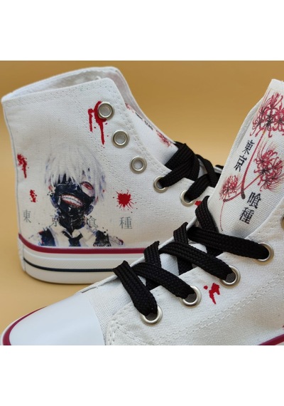 Günlük Unisex Spor Ayakkabı Tokyo Ghoul Desenli Sneakers (525021261)