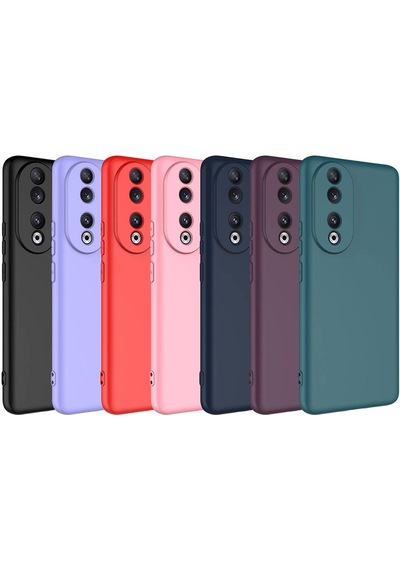Noktaks - Huawei Uyumlu Huawei Honor 90 - Kılıf İçi Kadife Koruyucu Mara Lansman Kapak - Pembe