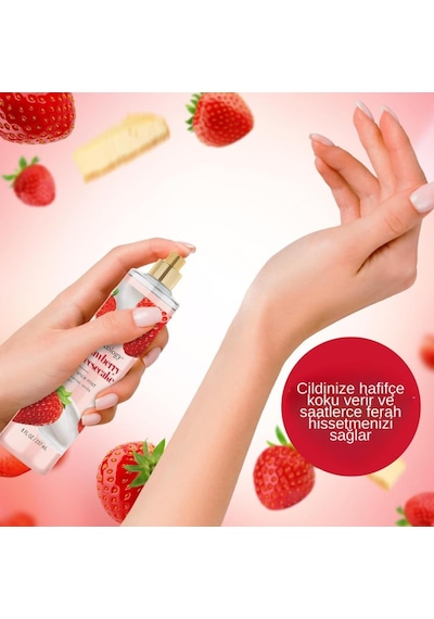 Bodycology Strawberry Cheesecake Fragrance Çilekli Kadın Vücut Spreyi