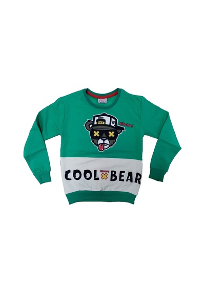 İrem Çocuk Giyim Erkek Çocuk Cool Bear Yazı Resim Desenli Şardonlu Yeşil Renk Sweatshirt Yeşil İrem Çocuk Giyim Erkek Çocuk Cool Bear Yazı Resim Desenli Şardonlu Yeşil Renk Sweatshirt Yeşil