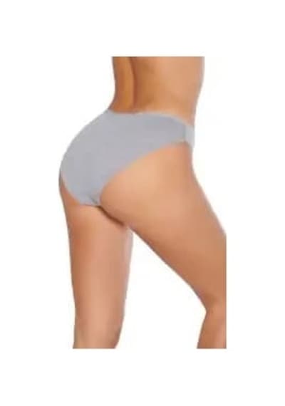 Hepsine Rakip 6'lı Tutku Kadın Pamuklu Fiyonklu İnce Bel Bikini Külot Seti Gri