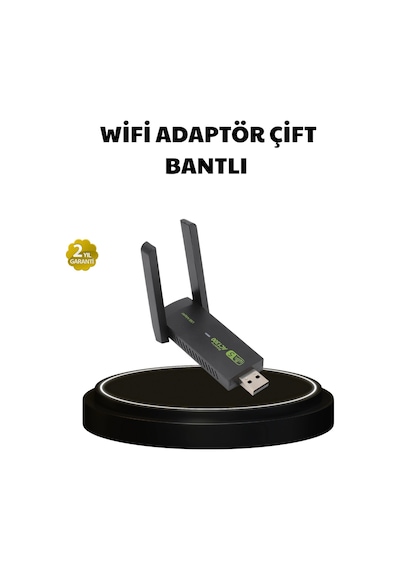 Mey İthalat Dual Band Usb Wifi Adaptör - 1200 Mbps Hız
