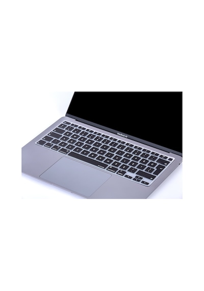 Laptop Apple Uyumlu MacBook Air 13Inc Klavye Koruyucu A2179 A2337 Türkçe Baskı Siyah
