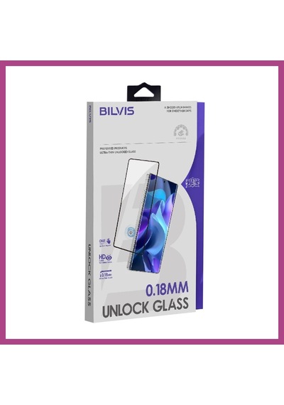 Gees Global Samsung Galaxy S26 Plus Uyumlu Bilvis 0.18mm Unlock Glass Cam Ekran Koruyucu - Siyah Gbzs
