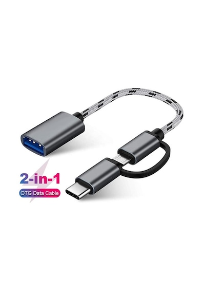 Usb 3.0 Otg To Type C Micro Usb Data Şarj Çevirici Dönüştürücü