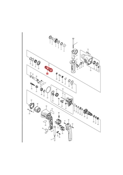 Makita HR1830 Uç Kafası Takım Ürün Kodu 154843-3