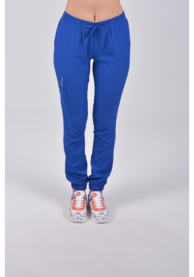Saks Mavi Likralı Jogger Pantolon
