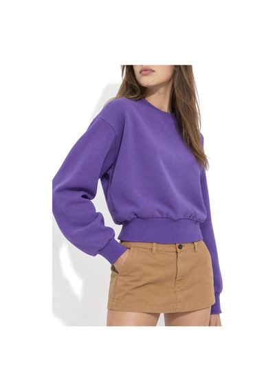 Hiccup Busem Kadın Pamuk Karışımlı Sweatshirt Mor