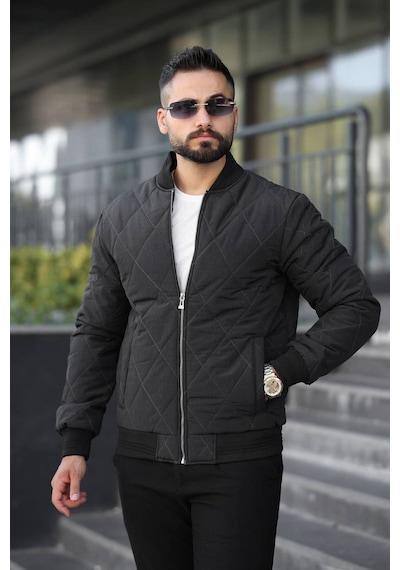 Unisex Kapitoneli Bomber Ceket - Günlük Şık & Spor Kombinlerin Vazgeçilmezi Siyah Kptne Unisex Kapitoneli Bomber Ceket - Günlük Şık & Spor Kombinlerin Vazgeçilmezi Siyah Kptne
