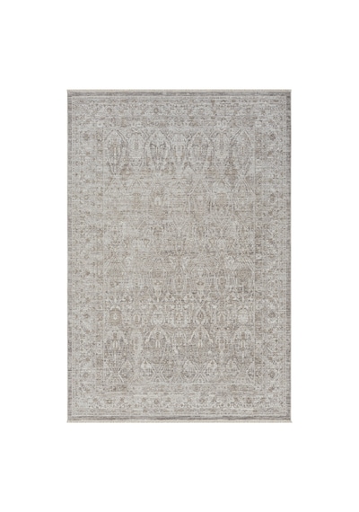 Mariesse Home Vintage Eskitme Desenli Makine Dokuma Salon Oturma Odası Halısı 10200 Bej