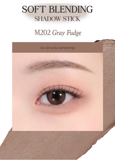 Clio Soft Blending Shadow Stick M202 Gray Fudge