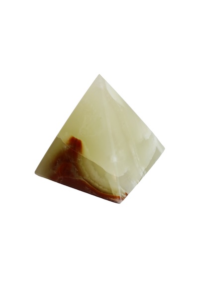 Doğal Oniks Taş Piramit 2 İnç 6x5 Cm El Yapımı Dekoratif Enerji Taşı Yeşil
