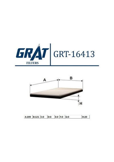 Kabin Filtresi Grat 16413 Hyundai Starex / H-1 2008+