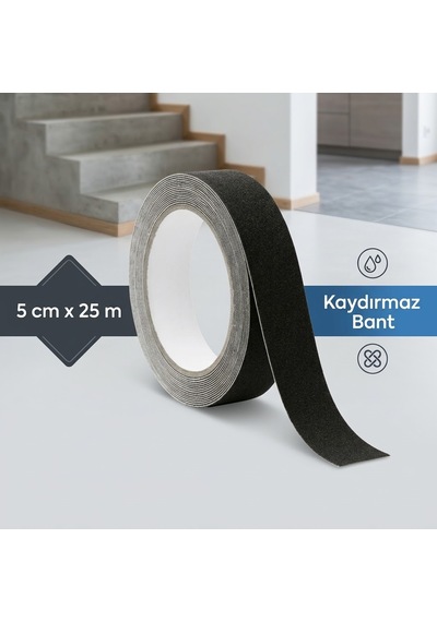 Merdiven Kaydırmaz Bant 5 Cm 25 Mt