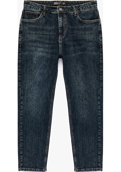 Koton Normal Bel Cepli Pamuklu Tapered Fit Jean Pantolon - Joe Jean Orta İndigo 7wam40129nd Koton Normal Bel Cepli Pamuklu Tapered Fit Jean Pantolon - Joe Jean Orta İndigo 7wam40129nd