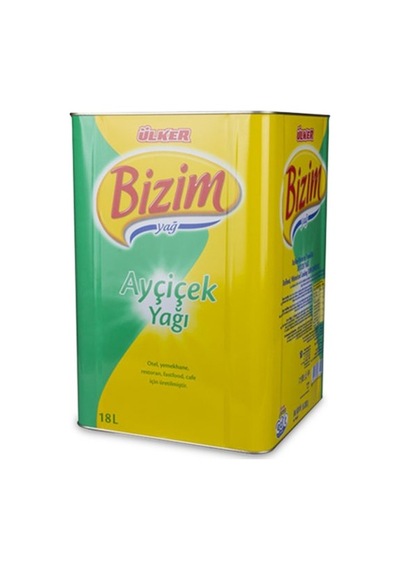 Bizim Ayçiçek Yağı Teneke 18 L