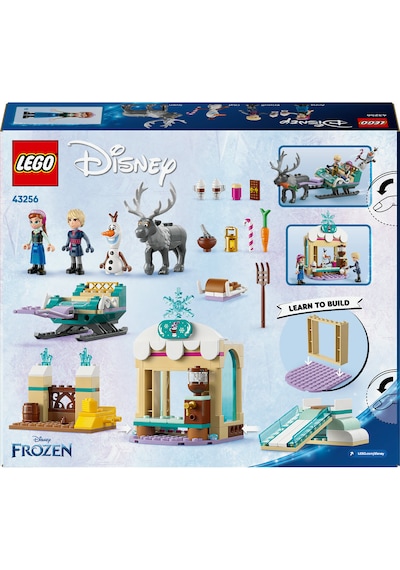 LEGO® ǀ Disney Frozen Anna’nın Kızak Macerası 43256 - 4 Yaş ve Üzeri Prenses Seven Çocuklar için Yaratıcı Oyuncak Yapım Seti (192 Parça)
