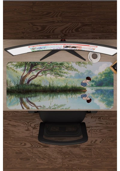 Ateşböceklerinin Mezarı Anime V1 - 90x40 Xxl Gaming Kauçuk Kaymaz Taban Mouse Pad Fare Altlığı