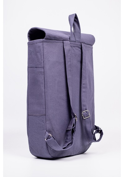 Fabric Craft Bag Sırt Çantası Pamuklu Nakışlı Figür Desen Mor