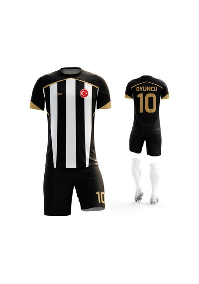 Acr Giyim Kişiye Özel Futbol Forması Emir Modeli Siyah