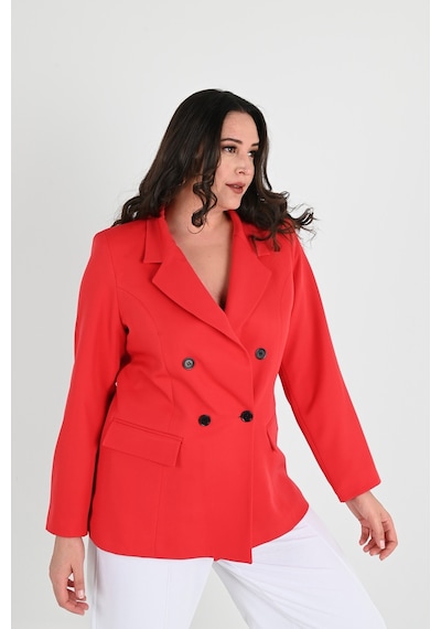 Kadın Astarlı Büyük Beden Blazer Ceket 0101-1 001
