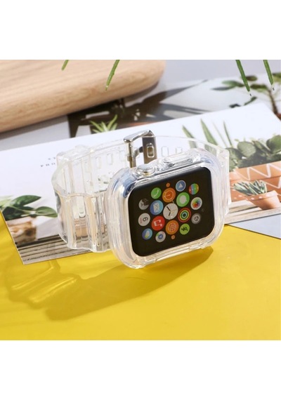 Ally Apple Watch 6-se-5-4 44mm / 3-2-1 42mm Kayış Kordon Kılıf Silikon- 5775